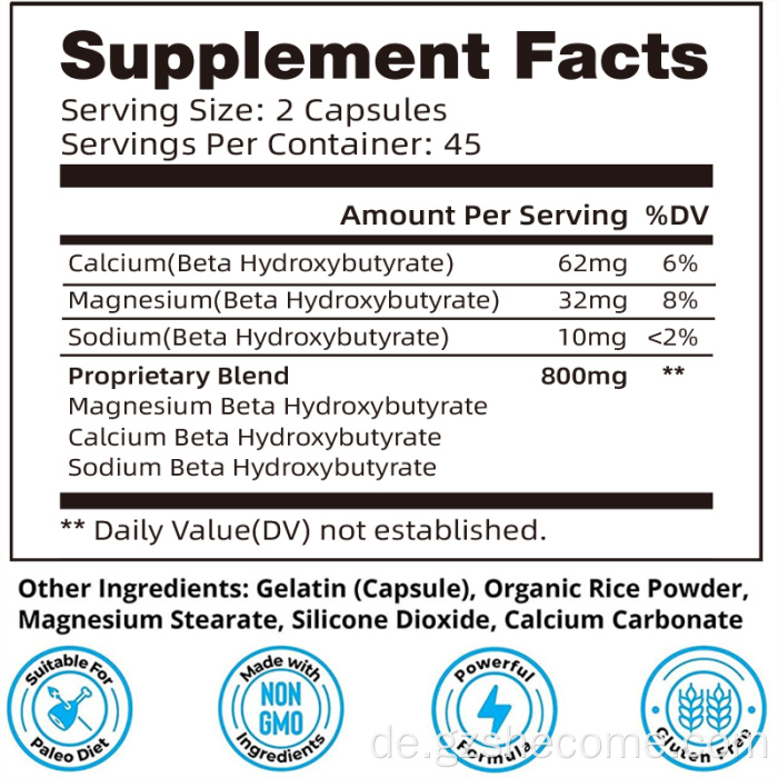 Keto -Kapseln Brennen Keto -Bündel Keto -Diät -Supplement